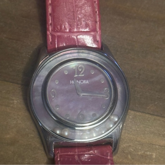 Honora mother of pearl floating pearl watch